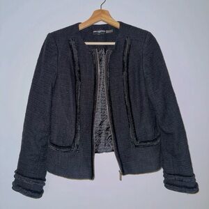 Karl Lagerfeld woven jacket - black